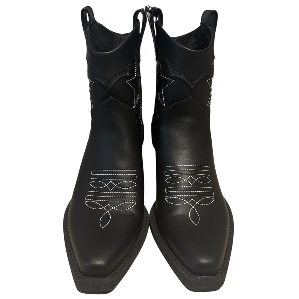🎬 No Boundaries Black Star Western Boots Women’s size 7 New with Tags 🎬